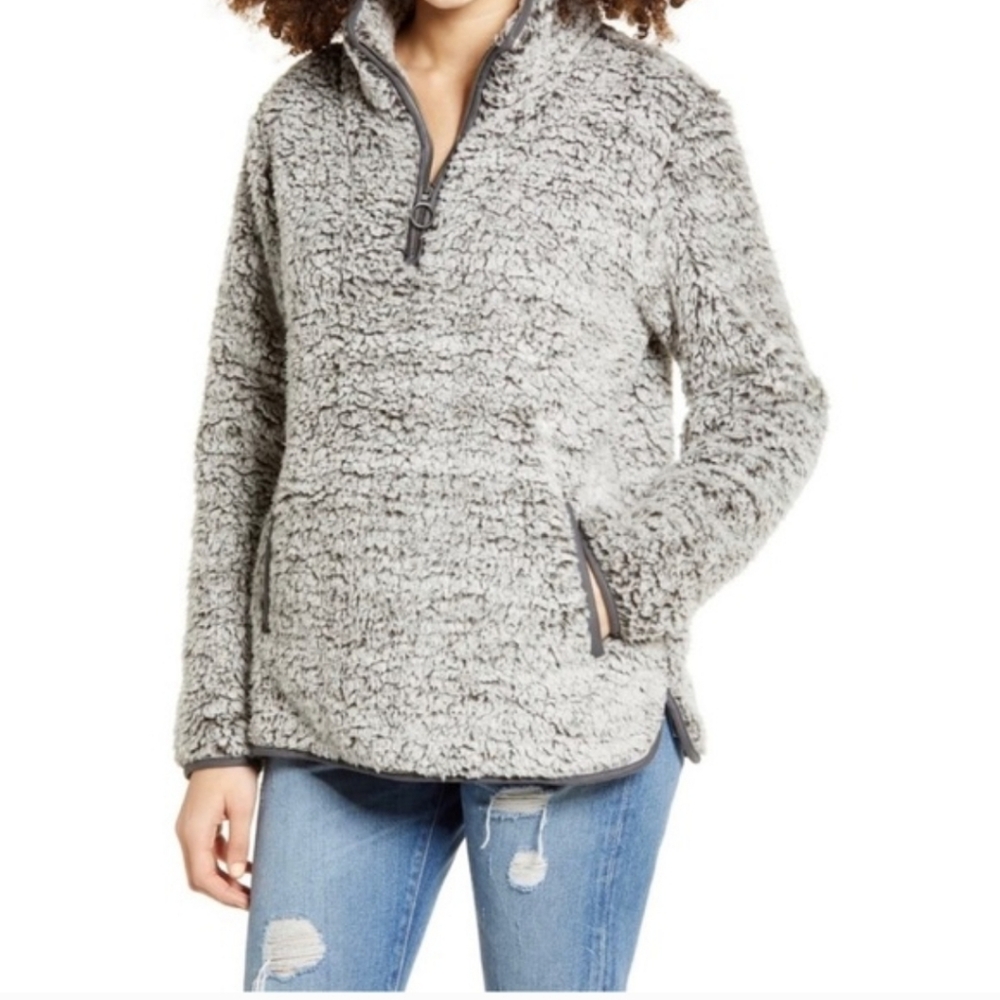 Nordstrom Thread & Supply Wubby Sherpa Fleece 1/4 Zip Pullover